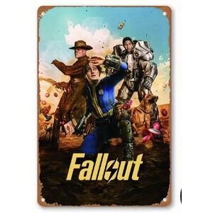 New Fallout 8 x 12 Metal TV Show Poster Sign Retro Tin Den Bedroom Man Cave